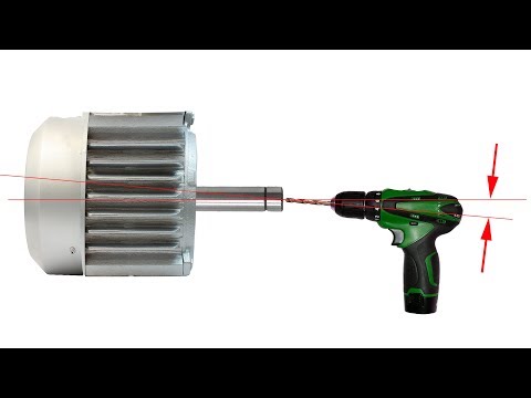 Accurately and coaxially drill a motor shaft for a grinder or sharpener without a lathe