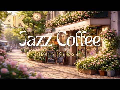 Spring Jazz | Quiet Indoor Café Ambience – Relax, Study & Positive Morning Energy