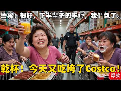 中國大媽團把美國Costco當“自助食堂”，瘋狂試吃還打包帶走！華裔經理報警後，員警一句話，讓她們把牢底坐穿！