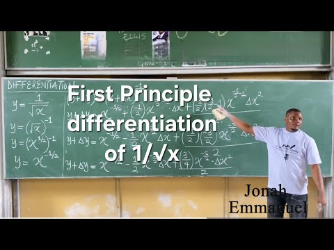 First Principle Differentiation of 1/√x Tutorial: How to Differentiate 1/√x using First Principle