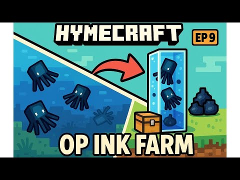Squid and Ink Farm: Minecraft Bedrock