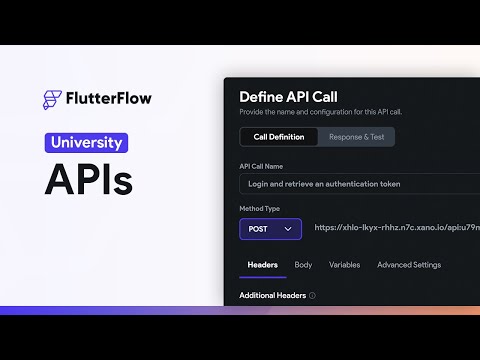 APIs | FlutterFlow University