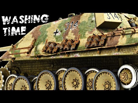 A Very Detailed Video About Pin Washes And Rust Effects (Jagdpanther 314)