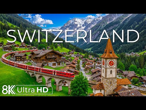 Switzerland in 8K | Discover Misty Mountains, Crystal Streams & Peaceful Alpine Villages