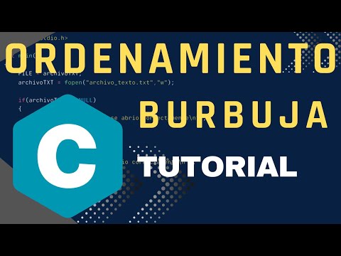 Programación en C: Como ordenar un vector | Metodo de ordenamiento burbuja