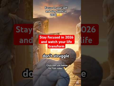 Stay focused in 2026 #stoicism #motivation #shorts #selfdiscipline #philosophy #shortsfeed