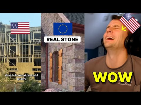 American reacts to European VS American Home Building Quality