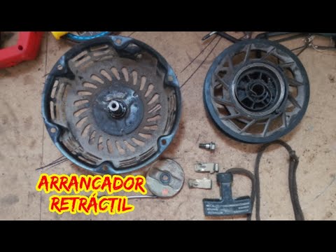 Reparación Retráctil o arranque Manuel  como arreglar fallas de cuerda