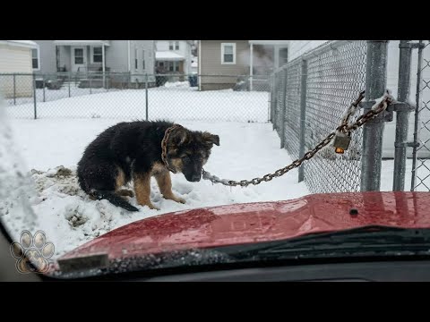 Puppy Chained 90 Days to a Frozen Collar — One Girl Finally Answers His Silent Cry