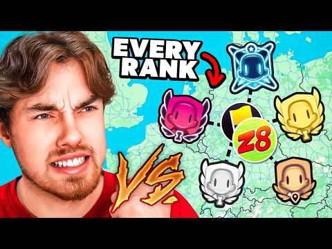 1v1 vs EVERY Rank in Geoguessr