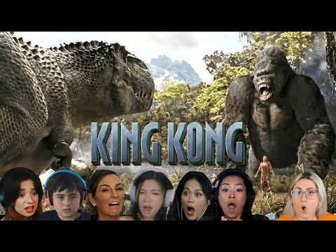 TOP "King Kong vs V-Rex" Reactions! King Kong (2005) Movie Reaction Reax to the Max