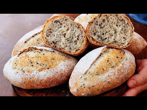 結果太棒了❗️做法棍💯最實用的食譜，家庭普通烤箱版本。無糖免揉麵包，夏季做麵包的省力方法，細節和步驟全在這裡，完美法棍輕鬆完成【阿栗食譜440】