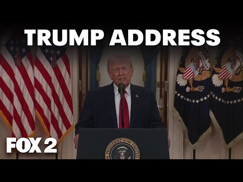 President Trump's full address to the nation on Iran War