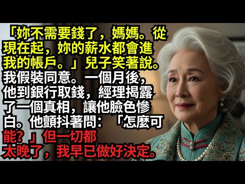 我兒子說我的薪水是他的，但銀行的一個驚喜，讓他當場落淚。