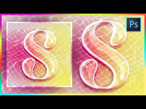 [ Photoshop Tutorial ] How to Make Liquid Water Text Effect in Photoshop