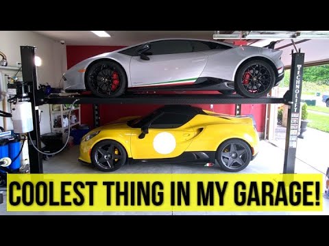 CAR LIFT IN A SMALL GARAGE - HOW MUCH DOES IT COST AND HOW DOES IT WORK?
