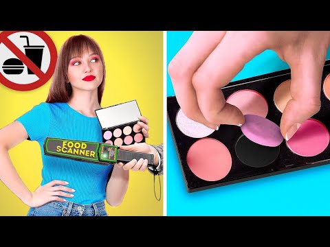 DAS SNACK-VERSTECK || Essen ist dein bester Freund! Hacks für Snacks & Make-up auf 123 GO! Serie