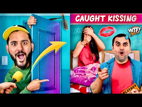 I Hide in my cameraman’s HOUSE & He had no idea about it !! *Caught kissing?*
