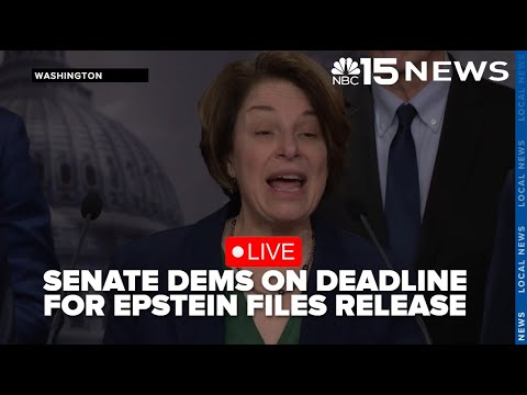 LIVE: Senate Democrats speak as deadline for the release of the Epstein files approaches