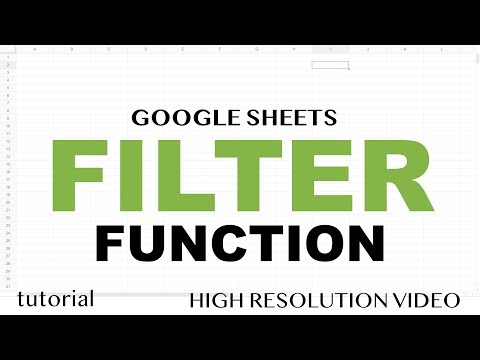 Google Sheets - Filter Function Tutorial, Introduction to Logical Arrays