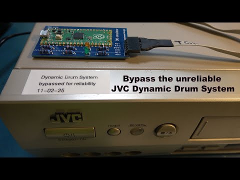 Bypass the unreliable Dynamic Drum System feature which breaks expensive JVC S-VHS recorders.