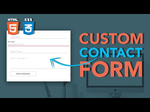 Design Contact Form HTML & CSS #withme