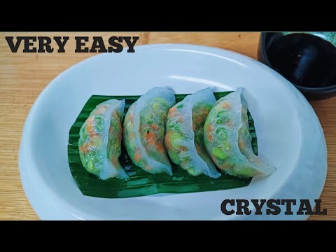 Crystal dim sum recipe / how to make crystal dough recipe? crystal dumpling recipe