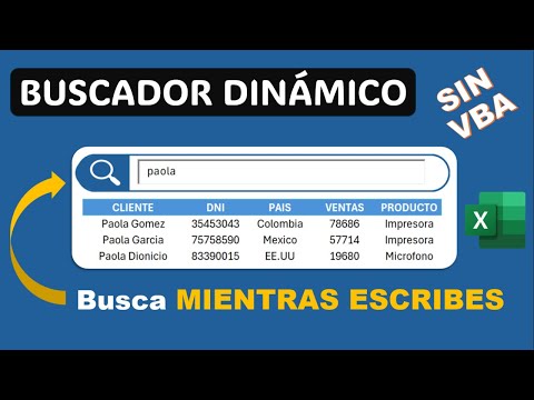 Cómo Hacer un BUSCADOR DINÁMICO en Excel de Forma Rápida y Fácil (SIN MACROS NI VBA)
