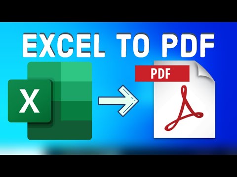 How to Convert Excel to PDF