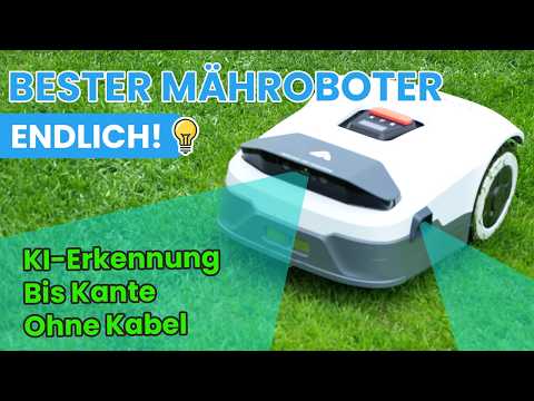 Best new cordless robotic lawnmower with edge mowing function - ANTHBOT Genie in review