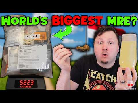 Massive Dutch Military MRE | 24-Hour Combat Ration 🇳🇱 Netherlands Forces Meal Ready To Eat Review
