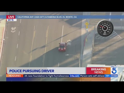 Suspect turns himself in after San Gabriel Valley pursuit