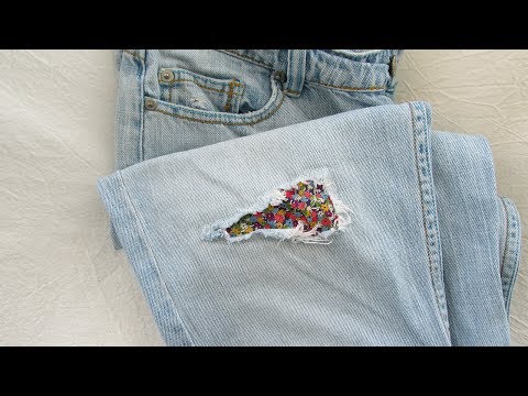 How to repair a hole in your jeans - #110