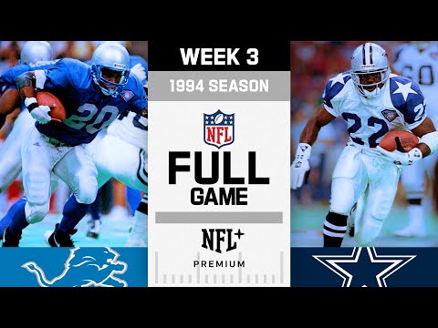 Barry vs. Emmitt! Detroit Lions vs. Dallas Cowboys FULL GAME | NFL 1994 Season Week 3