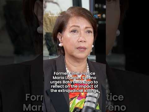 “MALINAW ANG BOUNDARIES NG LAW ENFORCEMENT AUTHORITY” Sereno urges Sen Bato to reflect on EJK impact