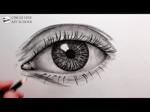 How to Draw a Realistic Eye Narrated for Beginners