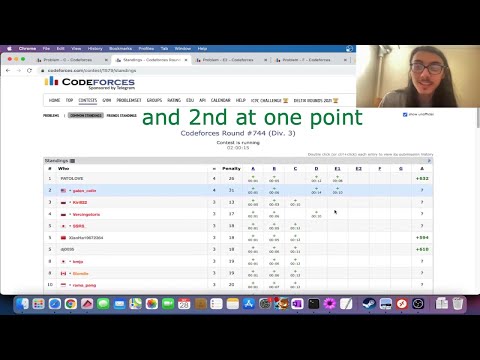 5th in Codeforces Round 744 - Facecam + Commentary + Solutions