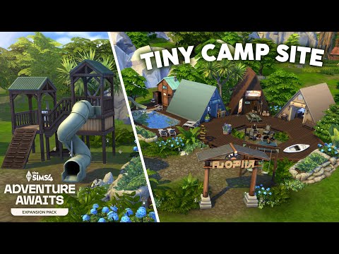 Tiny Camp 🏕️ // The Sims 4 Speed Build: Adventure Awaits