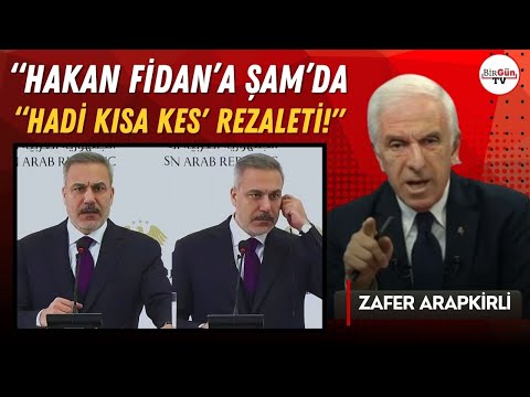 Zafer Arapkirli'den Hakan Fidan'ın sözünün kesilmesine: "BİR 'HADİ KISA KES' REZALETİ!"