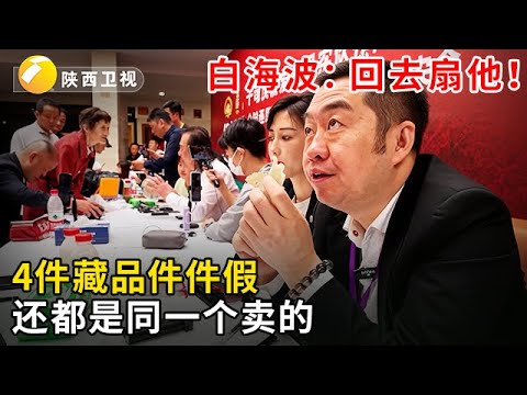 #华山论鉴 #海选现场 4件藏品都从一人手上买的，白海波一听价格：回去扇他