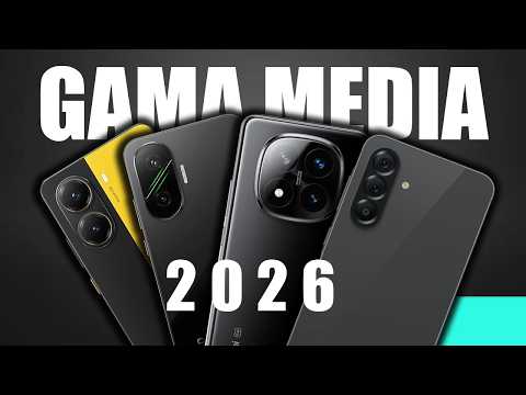 ✅ Los 5 MEJORES celulares GAMA MEDIA en 2026 ¿Qué CELULAR COMPRAR?
