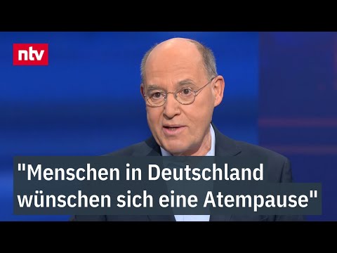 "Menschen in Deutschland wünschen sich eine Atempause": Gysi im ntv/RTL-Kreuzverhör
