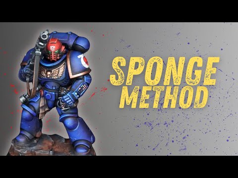 How to Paint ULTRAMARINES with a Makeup SPONGE