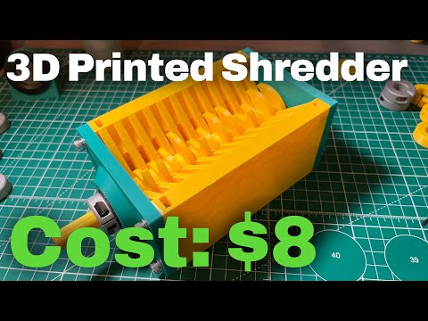 3D Printed Shredder For $8! | Operation Perpetual Printing
