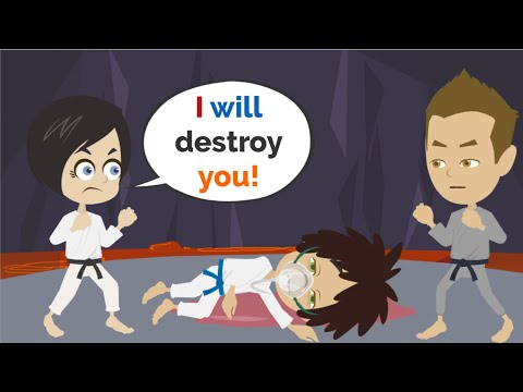 Lisa VS Axel - FINAL FIGHT | Basic English conversation | Learn English | Like English