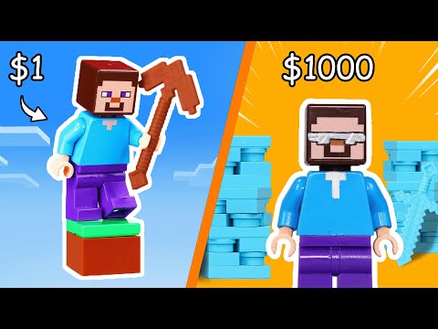 $1 vs $1000 LEGO Video Game World