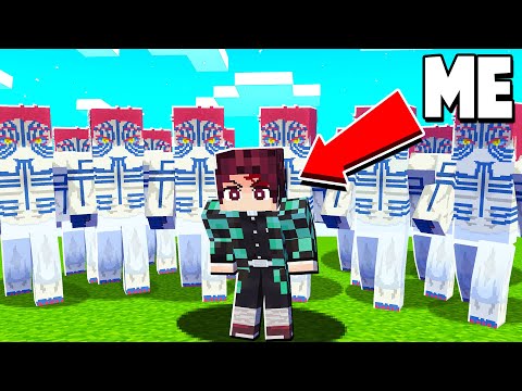 Minecraft Demon Slayer, But Only UPPER MOON DEMONS Spawn...