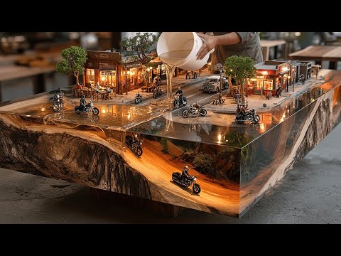How a Master Carpenter Breathes Life into Dead Wood — Crafting an Ultra Luxurious Epoxy Resin Table!