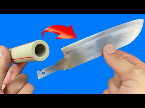 Don't waste your old, broken PVC pipes! I will show you how to do this using your old knife handle