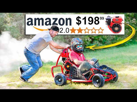 We Bought the WORST RATED Diesel Engine on Amazon and Put It on a Go Kart!